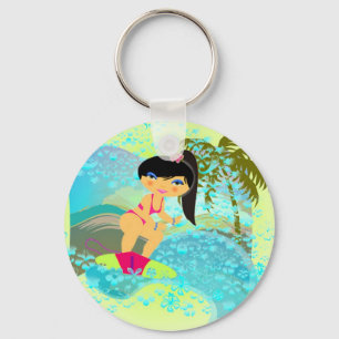 Chaveiro tropical do surf