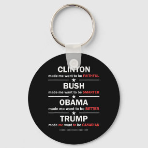Chaveiro Trump 2020 Funny Clinton Bush Obama Trump Canadens
