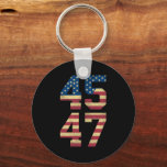 Chaveiro Trump 2024 45 47 Vintage American Flag Retro 4547<br><div class="desc">Trump 2024 45 47 Vintage American Flag Retro 4547 Trump 2024</div>