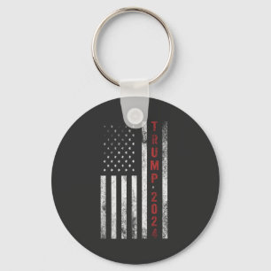 Chaveiro Trump 2024 American Flag Distress Vintage Gift