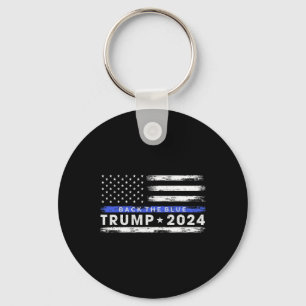 Chaveiro Trump 2024 Back The Blue Thin Blue Line American