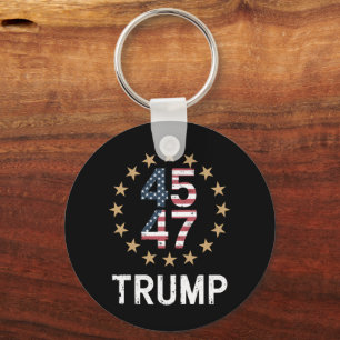 Chaveiro Trump 2024 Bandeira Retomar a América Trump 45 47 