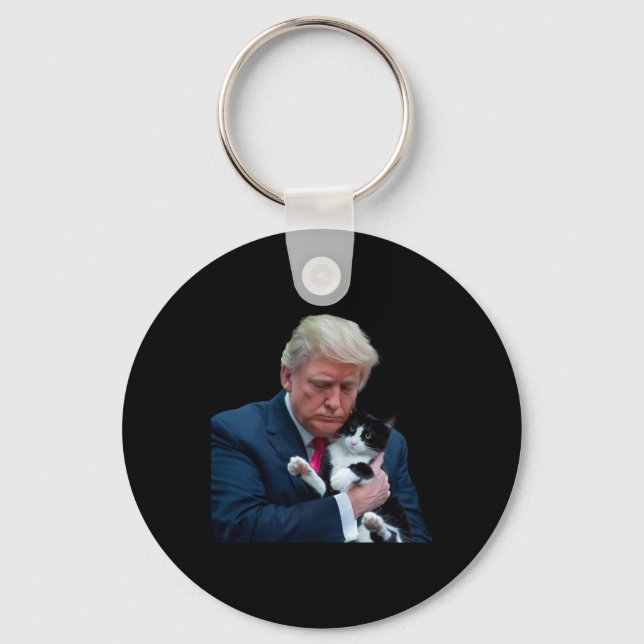 Chaveiro Trump 2024 Cat Mega Funny Trump Cat (Frente)