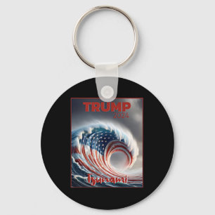 Chaveiro Trump 2024 Onda Vermelha Tsunami EUA Eleição Votaç