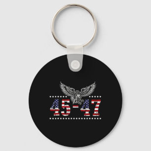 Chaveiro Trump 2024, Presidente 45 E 47, Bandeira Americana