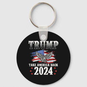 Chaveiro Trump 2024 Retome América Bandeira Americana Trump