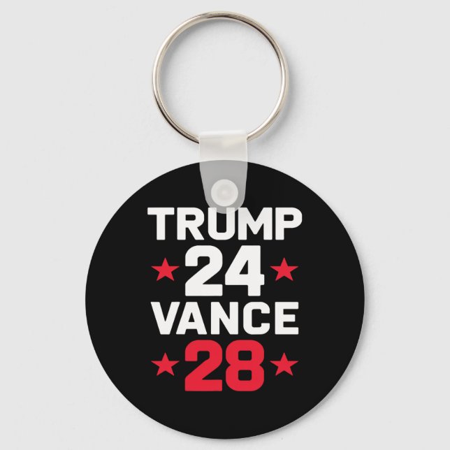 Chaveiro Trump 24 Vance 28 2024 Donald Trump J.d. Vance 202 (Frente)
