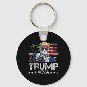 Chaveiro Trump 4eva 4 de Julho Para Sempre Amor Presidente