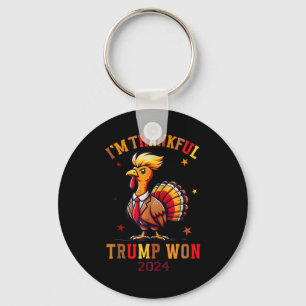 Chaveiro Trump Ação de Graças... sou o Trump Won.