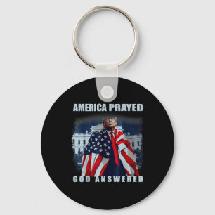 Chaveiro Trump America Rezou Deus Respondeu
