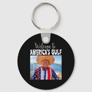 Chaveiro Trump Bem-vindo à América do Funny Trump 2025