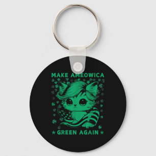 Chaveiro Trump Cat Kitten Torna A América Verde Novamente N