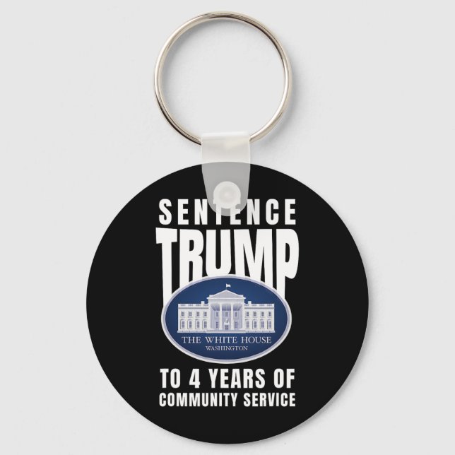 Chaveiro Trump Cumpre 4 Anos de Serviço Comunitário 9  (Frente)
