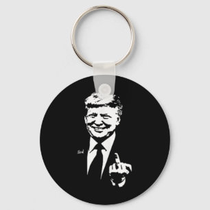 Chaveiro Trump Dedo do Meio Engraçado Trump 2025 Bolsinho