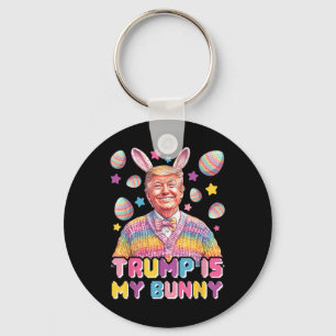 Chaveiro Trump É Meu Coelhinho - Engraçada Coelhinha