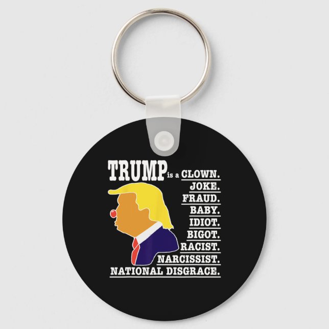Chaveiro Trump É Um Palhaço (Frente)
