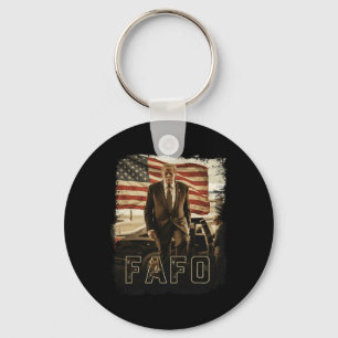 Chaveiro Trump Fafo Vintage Presidente Trump 2026