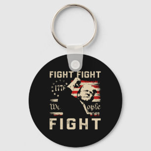 Chaveiro Trump Fight Fight Fight 1776 Nós, A Bandeira Da Pe