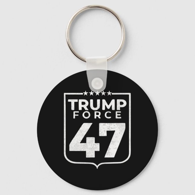 Chaveiro Trump Force 47 (Frente)