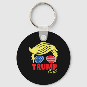 Chaveiro Trump Girl Messy Bun Trump 2024 Eleição Americana