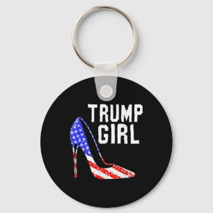 Chaveiro Trump Girl Trump 2025 Eletion American Flag