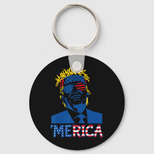Chaveiro Trump Happy 4 De Julho Trump American Flag Gifs
