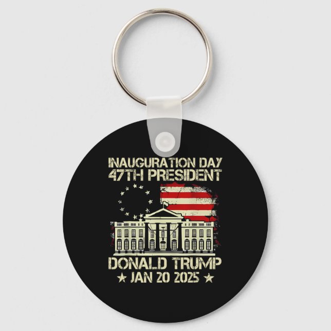 Chaveiro Trump Inauguration Day 2025 47th Presidente dos Es (Frente)