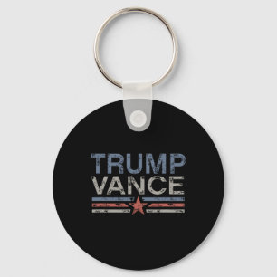 Chaveiro Trump Jd Vance 2024 Retro Stripe Trump Vance 2024