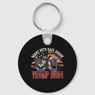 Chaveiro Trump Make Pets Safe Again Funny Save Our Pets Vot