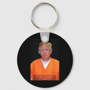 Chaveiro Trump Mug Shot Range Jumpcase Parody Atrás dos Bar
