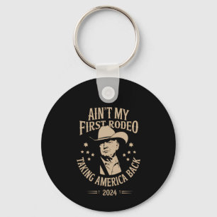 Chaveiro Trump Não É Meu Primeiro Americano Cowboy de Rodei