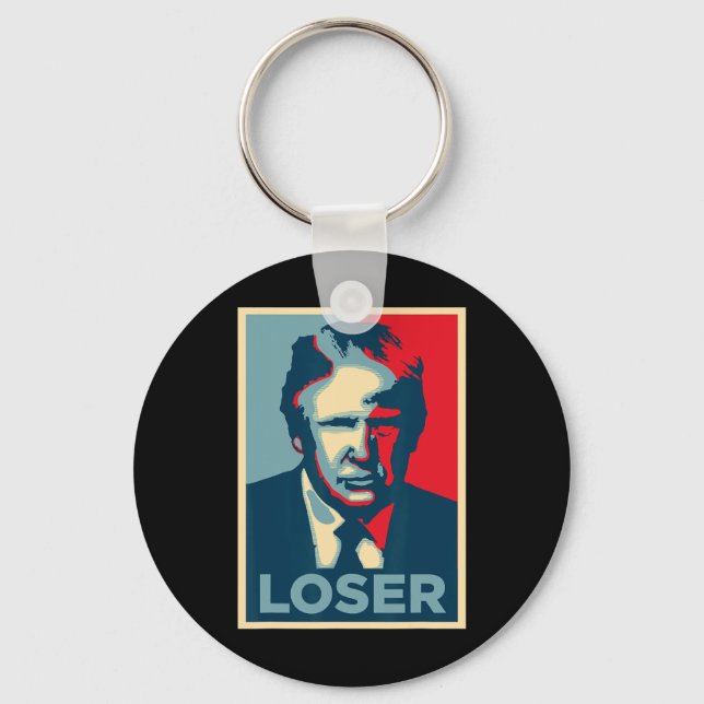Chaveiro Trump Obama Hope Poster Loser (Frente)