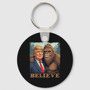 Chaveiro Trump Sasquatch Bigfoot Acredite Engraçado Novidad