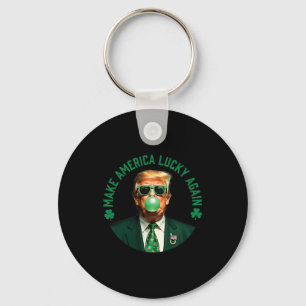 Chaveiro Trump Shamrock Faça a América Sortuda Novamente St