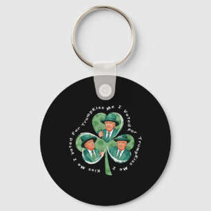 Chaveiro Trump St Patrick's Day 2025 Engraçado Beije Me Eu