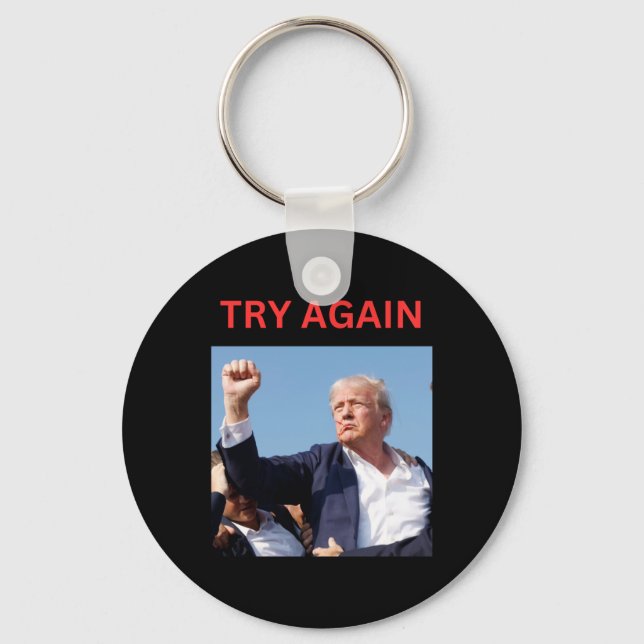 Chaveiro Trump Tentar Novamente (Frente)