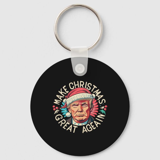 Chaveiro Trump Torna Excelente de Natal Novamente Vencedor  (Frente)