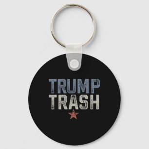 Chaveiro Trump Trash 2024 Grunge Vintage Garbyge Para Trump