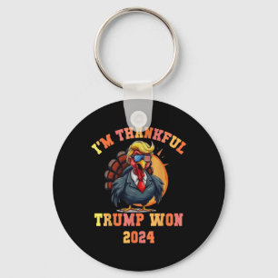 Chaveiro Trump Turkey Engraçado Meme I m Thankful Trump Won