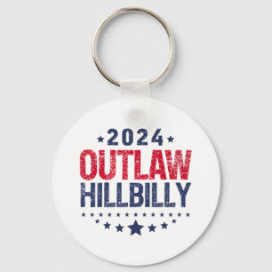 Chaveiro Trump Vance 2024 Fora da Lei Hillbilly Bandeira do