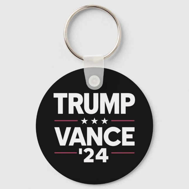 Chaveiro Trump Vance 2024 Para Presidente VP/Eleições Nos E (Frente)