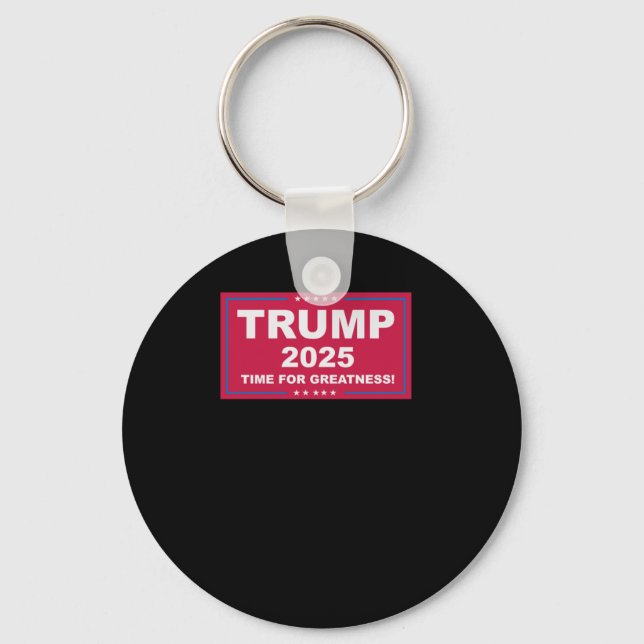 Chaveiro Trump Vance 2025 Time For Greatness (Tempo Para Gr (Frente)