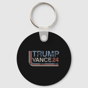 Chaveiro Trump Vance 2025 Vintage Distorcido Retro Listra R