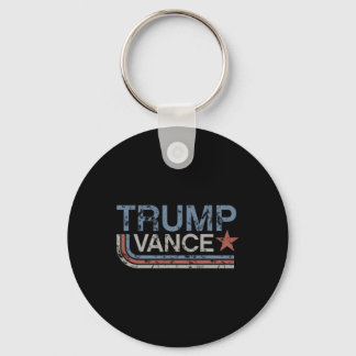 Chaveiro Trump Vance 2025 Vintage Grunge Retro Stripe Retro