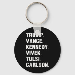 Chaveiro Trump Vance Kennedy Vivek Tulsi Carlson