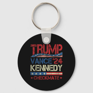 Chaveiro Trump Vance Kennedy Xeque-Mate Eleição Republicano