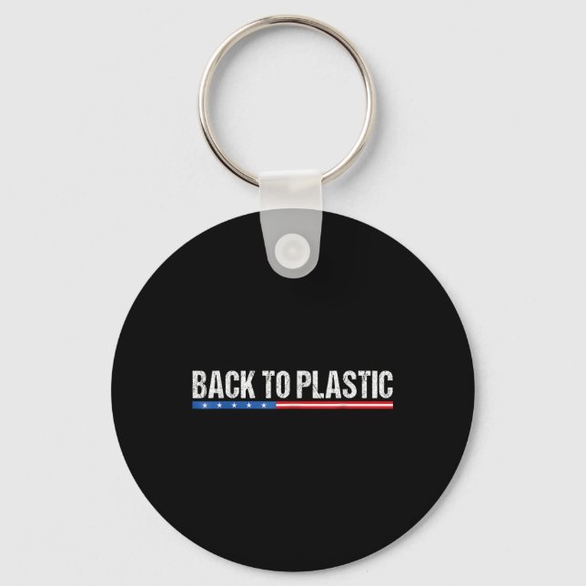 Chaveiro Trump Volta Ao Plastic Engraçado (Frente)