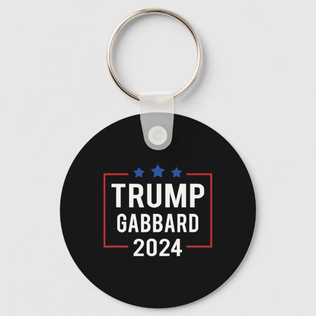Chaveiro Trump Vp Gabbard 2024 Eleição (Frente)