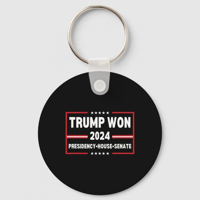 Chaveiro Trump Won 2024 Presidente Câmara Senada Mega Repúb (Frente)