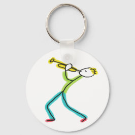 Chaveiro Trumpet Playing Stickman